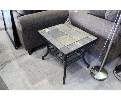 Natural stone coffee, console, sofa & end tables : 4PC STONE TOP COFFEE TABLE SET; COFFEE TABLE, 2 END TABLES ...