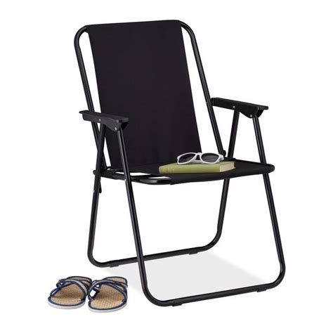 relaxdays chaise pliante de camping léger transportable siège