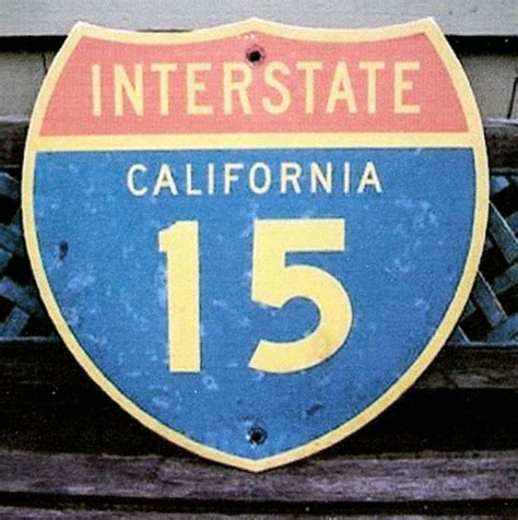 California Interstate 15 Aaroads Shield Gallery