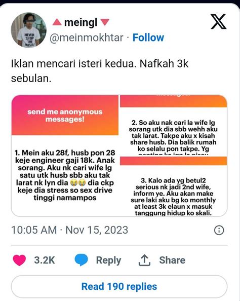 Tak Larat Layan Suami Nafsu Kudawanita Ini Cari Isteri Kedua Untuk