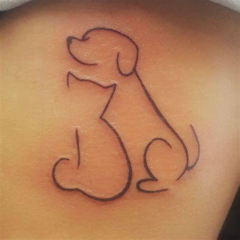 Dog And Cat Tattoo Cat Tattoo Small Small Tattoos Dog Tattoos