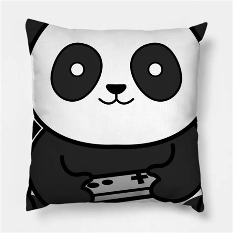 Cute Gaming Panda Rolling Panda Pandemic Gaming Panda Pillow