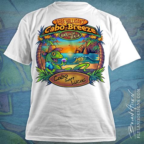 custom beach bar  shirt design flyland designs freelance illustration  graphic design