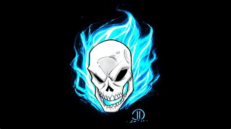 Ghost Rider Blue Hd Wallpapers Wallpaper Cave