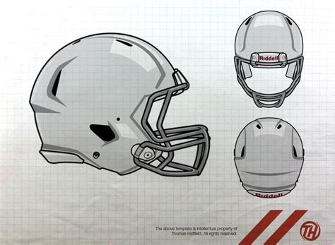 Football Helmet Design Template