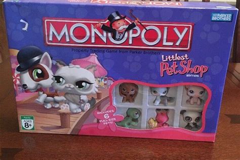 Monopoly Littlest Pet Shop Edition Parker Brothers Hasbro Complete