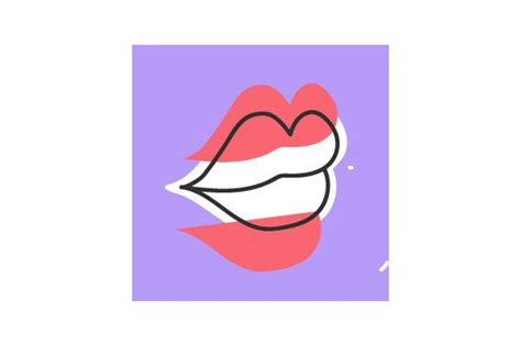 Kissy Lips Sticker Svg Cut File By Creative Fabrica Crafts · Creative
