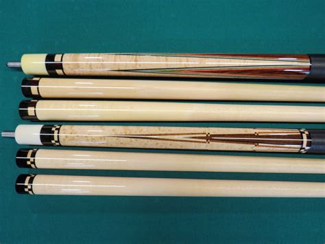Custom Shop Huebler cues - Proficient Billiards Cue Repair
