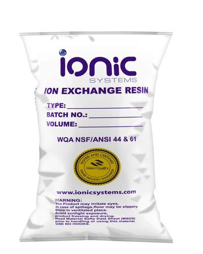 Ionic Mixed Bed Resin 25l Cotton And Sons