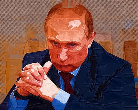Vladimir Putin Portrait By Victor Gladkiy