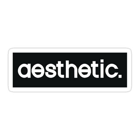 Aesthetic Brand Stickers By Christinacami Redbubble