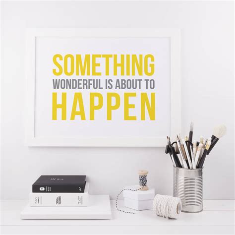 ‘something Wonderful Typography Print Doodlelove