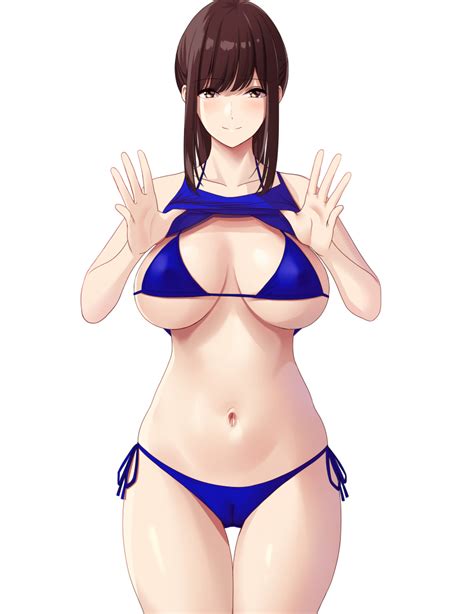 Marui Koishi Original Absurdres Commentary Highres 1girl Bikini