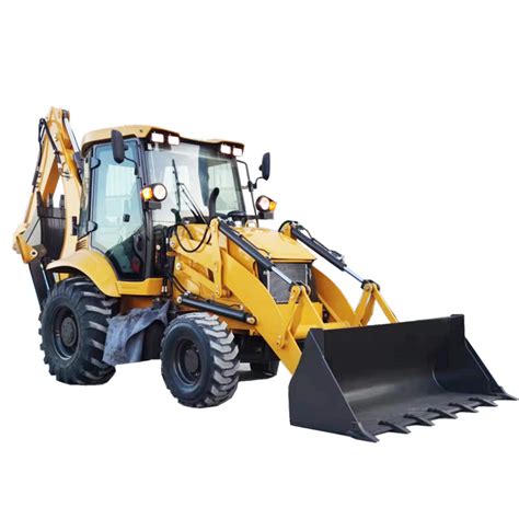 Small New Titan Nude In Container X Wheel Drive Mini Backhoe Loader