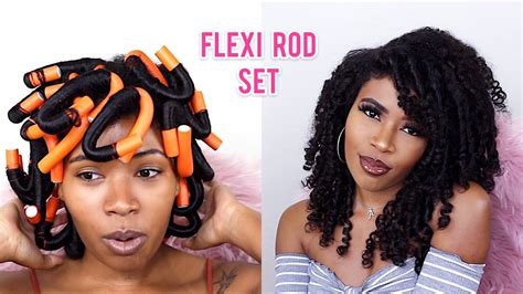 The Best Flexi Rod Set On Natural Hair How To Youtube