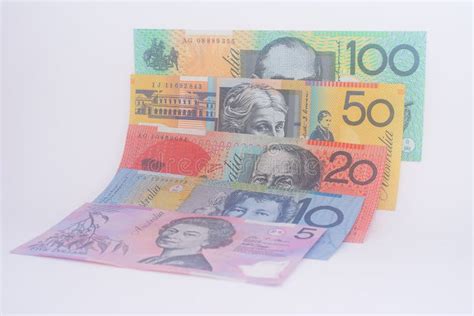 Waluta Banknoty Rozprzestrzeniają Przez Ramowego Dolara Australijskiego