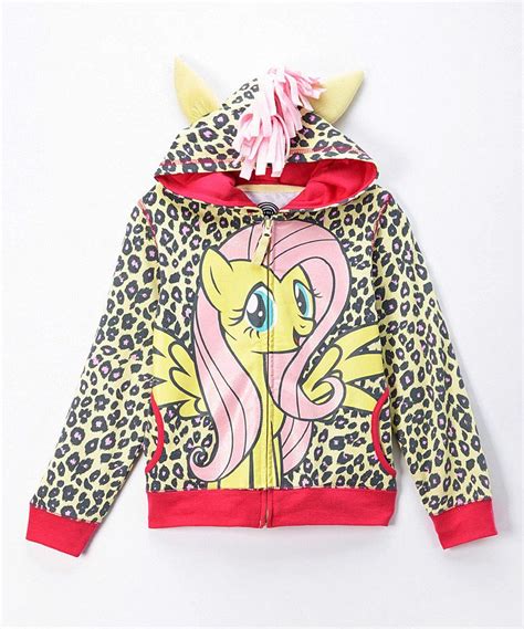 This Yellow And Pink Fluttershy Zip Up Hoodie Girls By My Little Pony