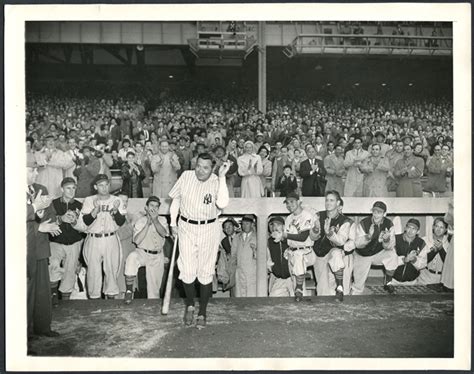 Lot Detail 1948 Babe Ruth Final Appearance At Yankee Stadium Type I