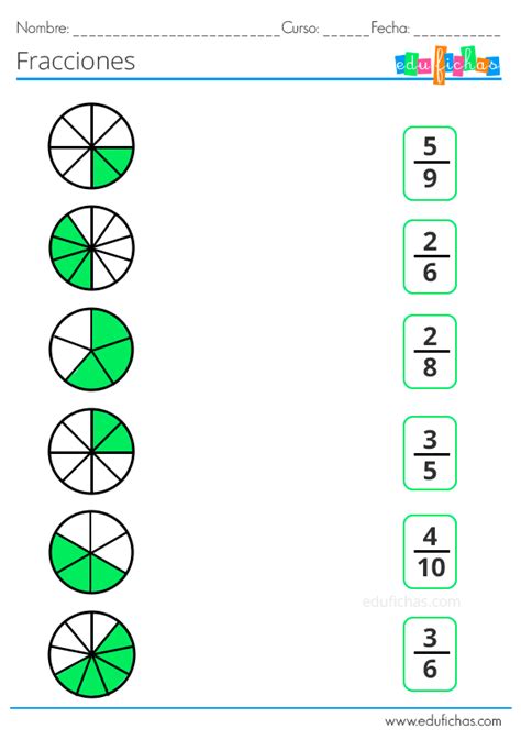 Fracciones Para Ni Os Ejercicios Con Equivalentes Operaciones Y M S