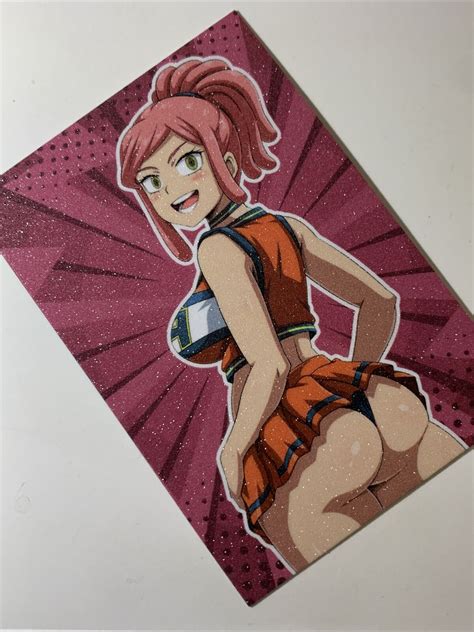 Mei Hatsume My Hero Academia Cheerleader Sexy Goddess Anime Doujin Art Card Girl Ebay