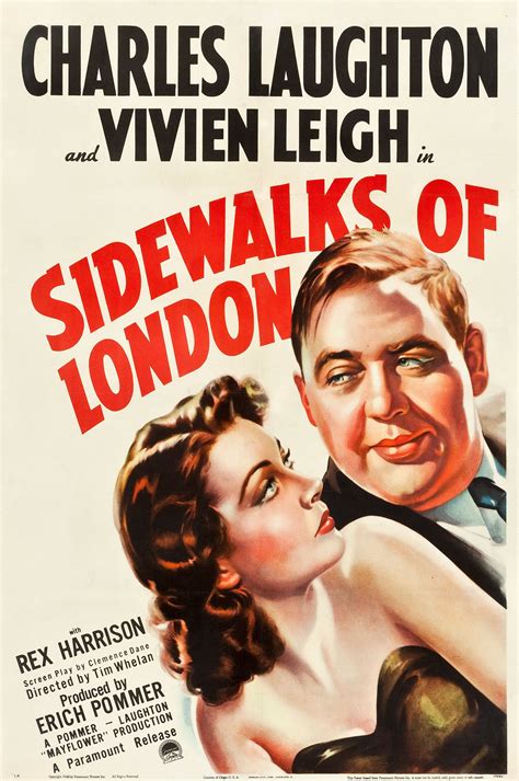 Sidewalks Of London 1938 Hollywood Poster Classic Movie Posters