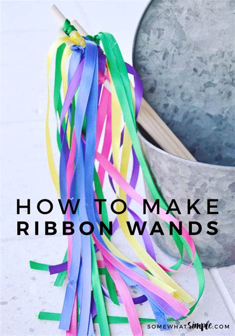 … decided ella's birthday would be a perfect opportunity to try them out. EASY DIY Ribbon Wands (Ready In 5 Mins) | Somewhat Simple