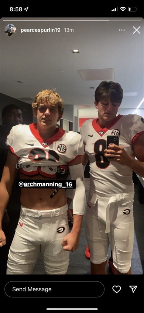Arch Manning First Look In A Uniform For Georgia Football Sports