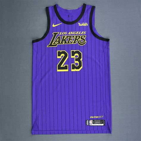 Los angeles lakers баскетбольные шорты nba фиолетовые с ч. LeBron James - Los Angeles Lakers - Christmas Day' 18 - Game-Worn City Edition Jersey - Triple ...