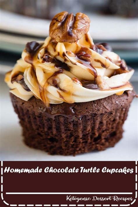 Homemade Chocolate Turtle Cupcakes Impressive Desserts Desserts
