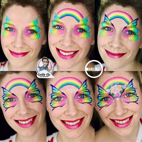 Butterfly Face Paint Design Step By Step Butterfly Face Paint Face