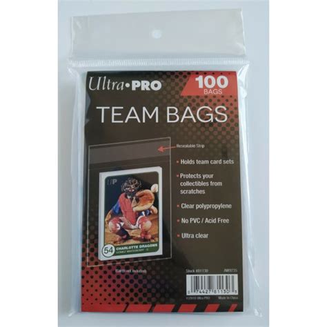 Ultra Pro Team Bags Resealable Sleeves 100 Hüllen