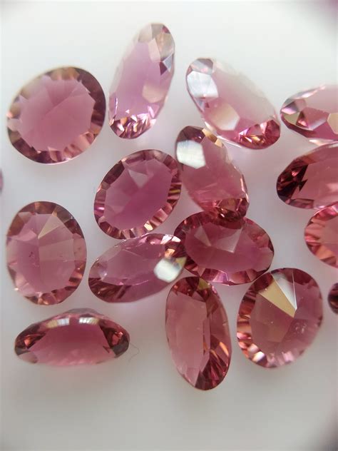 October Birthstone Pink Tourmaline Beautiful Optix Concave Cut Etsy Uk