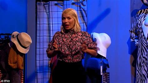 Celebrity Juice Holly Willoughby Grabs Her Cleavage As She Shimmies In