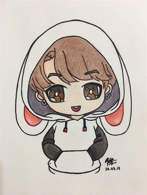 Easy anime drawings in pencil boy 28 best chibi. Image result for jeon jungkook chibi easy | Easy cartoon drawings, Easy drawings sketches, Bts ...