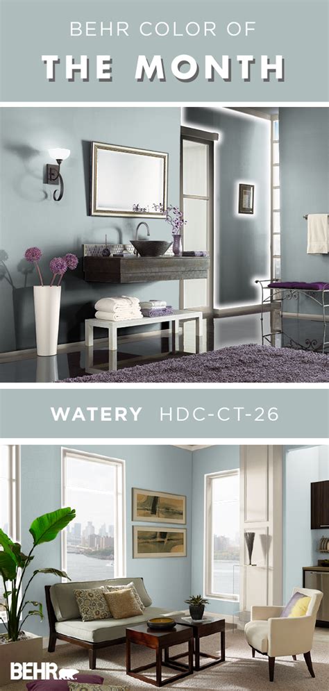 See hundreds of furniture, fabrics, and art ideas for your living spaces. Color of the Month: Watery | Living room paint, Paint ...