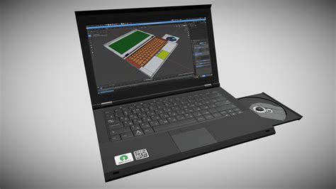 Lowpoly Laptop Model With Disk Drive 3d Model By Mapper720 816a4c3