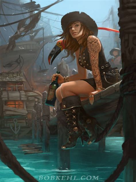 Pirate Haven Tortuga By Bobkehl Pirate Woman Pirate Art Fantasy