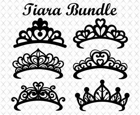 Tiara Svg Tiara Cut File Princess Crown Svg Tiara Crown Svg Etsy