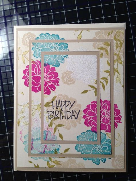 Inspirational cards handmade birthday cards stamped cards pinterest birthday cards card craft flower a blog about making classy handmade cards linked to the classy cards 'n such shop. Happy Birthday | Homemade Greeting Cards | Pinterest