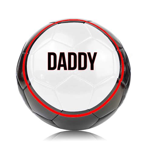 Daddy Or Dads Football Ball By We Print Balls