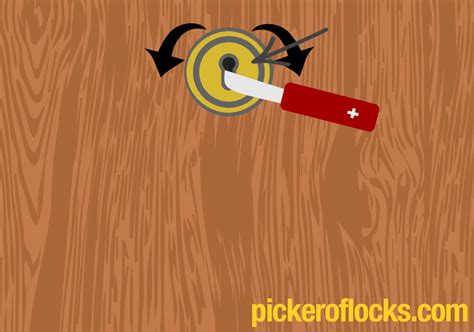 How to pick a safe lock with a knife. lock picking with a knife part 2