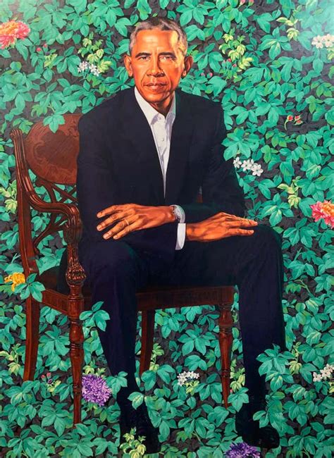 Kehinde Wiley Barack Obama White House Portrait At 1stdibs