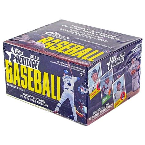 2012 topps heritage baseball 24ct retail box steel city collectibles