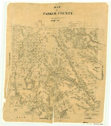 Map Of Parker County The Portal To Texas History