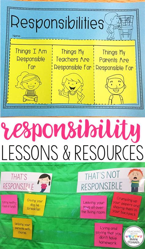 Character Education Responsibility Lesson Plans And