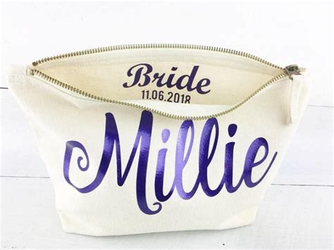 Personalised Bride Make Up Bagbride T Bridesmaid Maid Of Honour