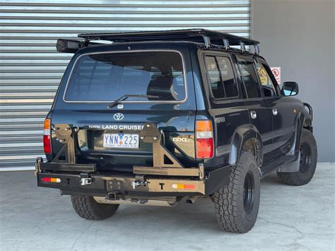 Rear Bar Spare Wheel Carrier Dual To Suit Toyota Landcruiser 80 Series