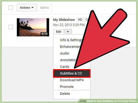 You can now add subtitles to your video in 3 different ways: 3 Ways to Add Subtitles to YouTube Videos - wikiHow