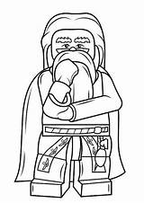 Harry Potter Lego Coloring Pages Kids Albus Dumbledore Fun sketch template