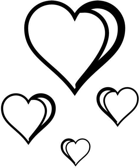 Line Drawing Heart Clipart Best